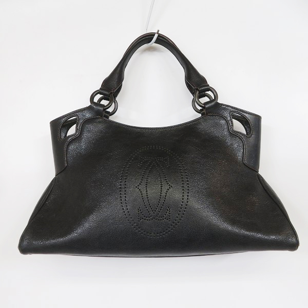 実際に弊社で買取させて頂いたCartier/カルティエ マルチェロ ドゥ カルティエSM レザー ハンドバッグ ブラック L1000833