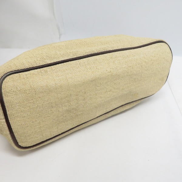 実際に弊社で買取させて頂いたCELINE/セリーヌ ラフィア×レザー トートバッグ/ハンドバッグの画像 3枚目