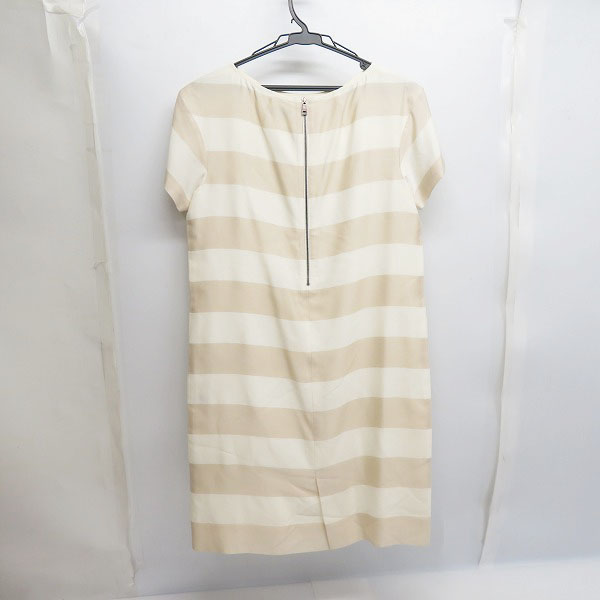 実際に弊社で買取させて頂いたBURBERRY LONDON/バーバリーロンドン ボーダー柄 ショートスリーブワンピース/36の画像 1枚目