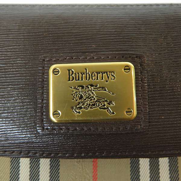 実際に弊社で買取させて頂いたBurberrys/バーバリーズ ヴィンテージ ノバチェック セカンドバッグの画像 6枚目