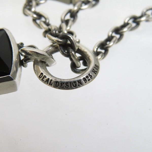 実際に弊社で買取させて頂いたDEAL DESIGN/ディールデザイン 2018S/S LIVE GYM Varnish バーニッシュパドロックネックレス の画像 4枚目