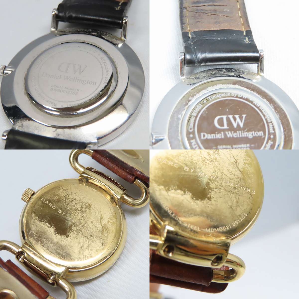 実際に弊社で買取させて頂いたDANIEL＆WELLINGTON/ダニエルウェリントン MARC JACOBS/マークジェイコブス B36S1 MBM8521 時計2点セット【動作未確認】の画像 2枚目