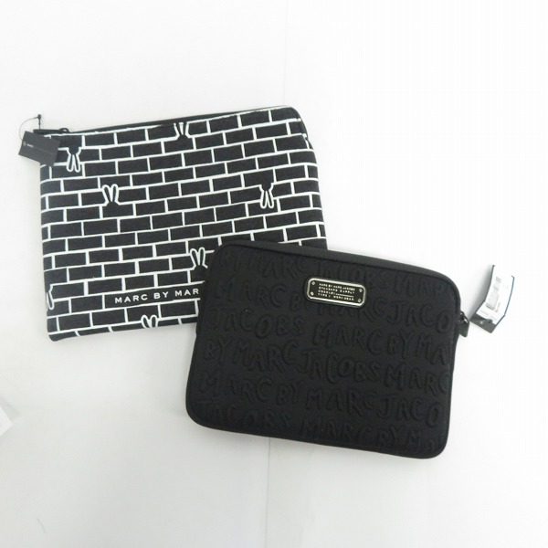 実際に弊社で買取させて頂いた【未使用】MARC BY MARC JACOBS/マークバイマークジェイコブス クラッチバッグ/タブレットケース M0003463/M0001929 2点セット