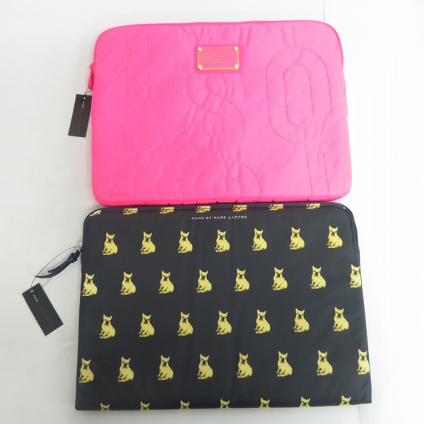 実際に弊社で買取させて頂いた【未使用】MARC BY MARC JACOBS/マークバイマークジェイコブス クラッチバッグ/タブレットケース M6131071/M0003115 2点セット