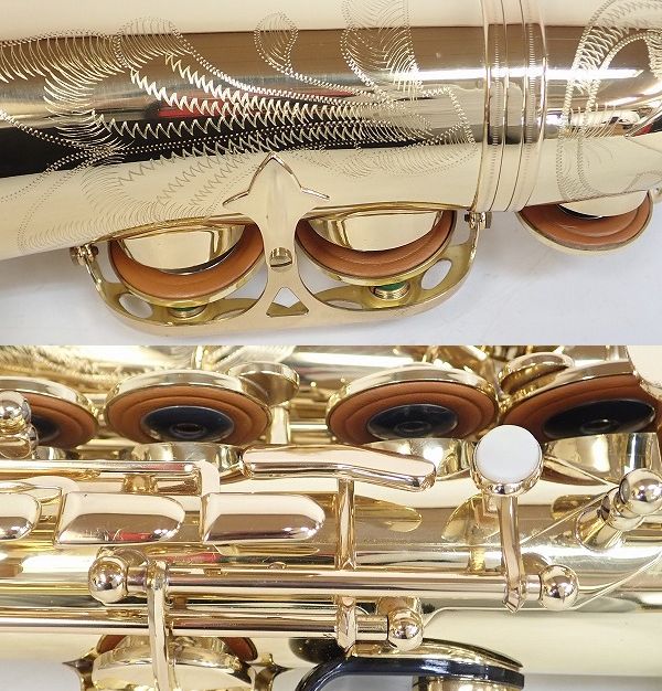 実際に弊社で買取させて頂いた★SELMER/セルマー アルトサックス SA80/Super Action 80 SERIE Ⅱ/シリーズ2 彫刻有り 49万台 ハードケース付 の画像 7枚目