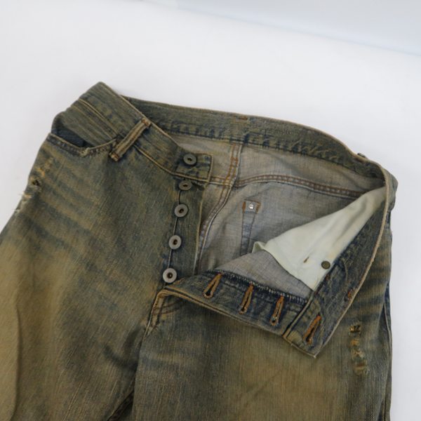 実際に弊社で買取させて頂いたIF SIX WAS NINE/イフシックスワズナイン ダメージ加工 デニムパンツ MUD MAX/BEAR 351DK 29の画像 4枚目