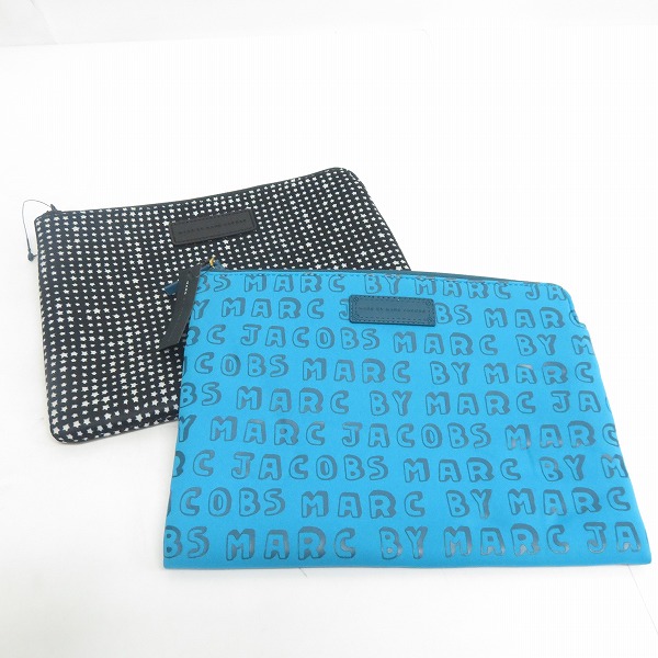 実際に弊社で買取させて頂いた【未使用】MARC BY MARC JACOBS/マークバイマークジェイコブス ミニクラッチ/ポーチ M6134043/M0002469B 2点セット