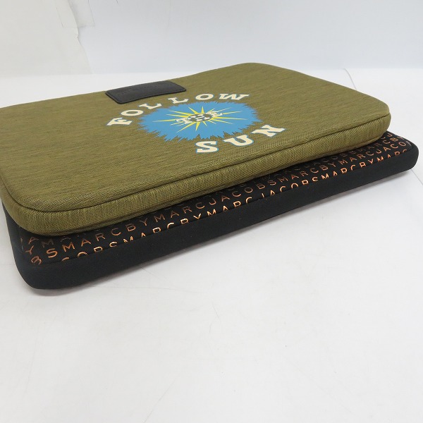 実際に弊社で買取させて頂いた【未使用】MARC BY MARC JACOBS/マークバイマークジェイコブス クラッチバッグ/タブレットケース M0003985/M0003210 2点セットの画像 2枚目