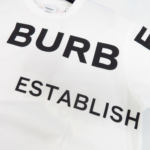 実際に弊社で買取させて頂いた【未使用】BURBERRY/バーバリー 20ss HORSE FERRY PRINT ホースフェリープリント オーバーサイズ Tee/Sの画像 5枚目