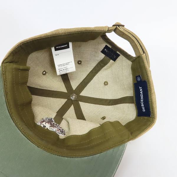 実際に弊社で買取させて頂いたDESCENDANT/ディセンダント フィッシュ/魚 刺繍キャップ FREEの画像 3枚目