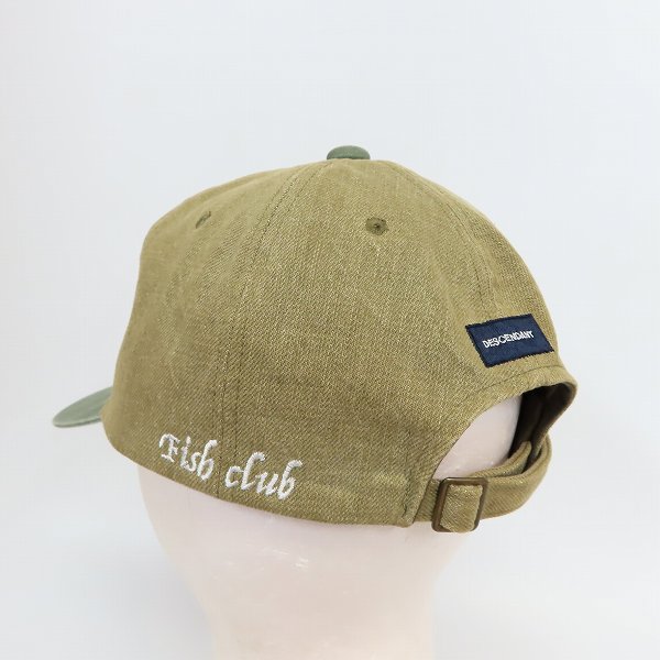 実際に弊社で買取させて頂いたDESCENDANT/ディセンダント フィッシュ/魚 刺繍キャップ FREEの画像 1枚目