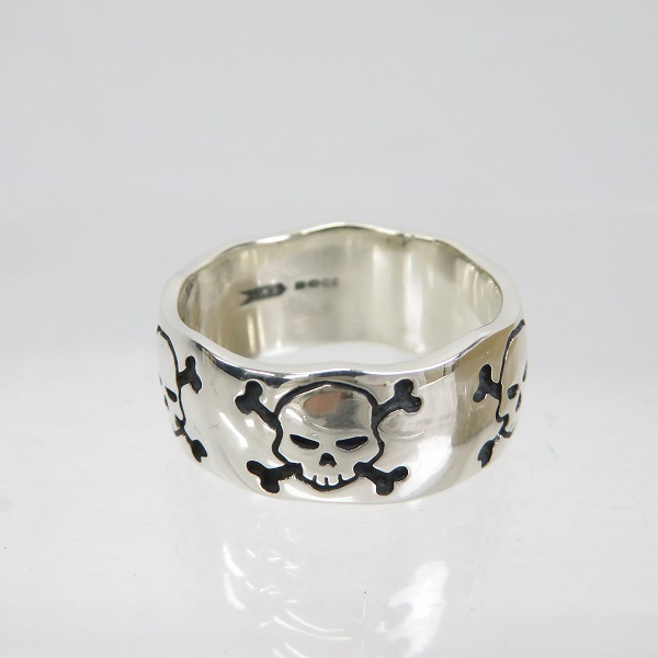 実際に弊社で買取させて頂いたCRAZY PIG/クレイジーピッグ 5 SKULLS & CROSSBONES BAND/5スカル＆クロスボーンズ バンド リング ＃441/25号