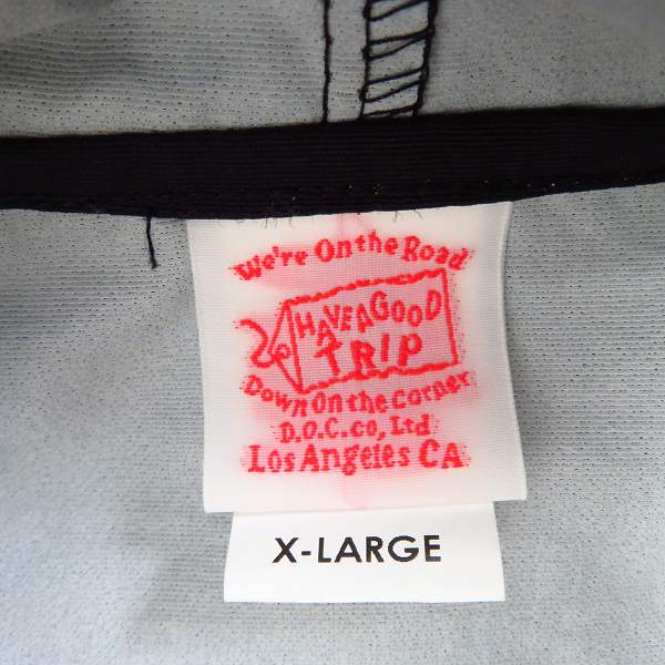 実際に弊社で買取させて頂いたINDEPENDENT/インディペンデント コーチジャケット フード付き バックデザイン ブラック XLの画像 2枚目