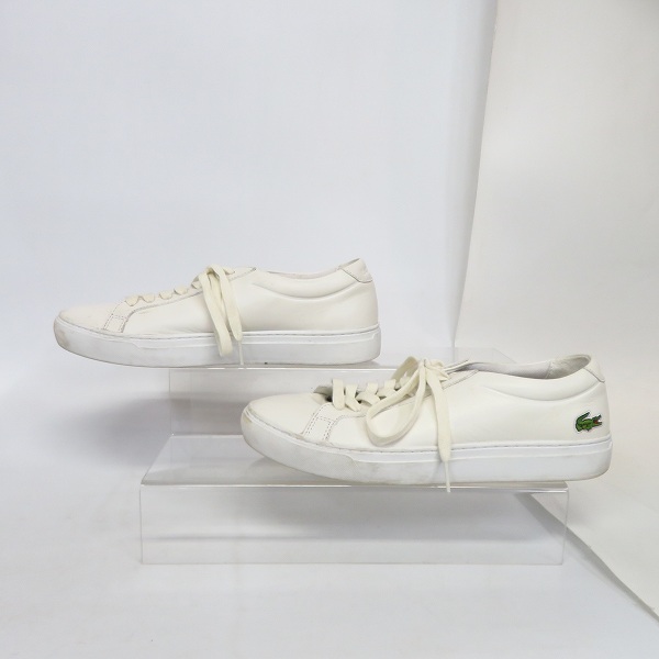 実際に弊社で買取させて頂いたLACOSTE/ラコステ L.12.12 ワニロゴ ピケ ローカット スニーカー/US8.5の画像 3枚目