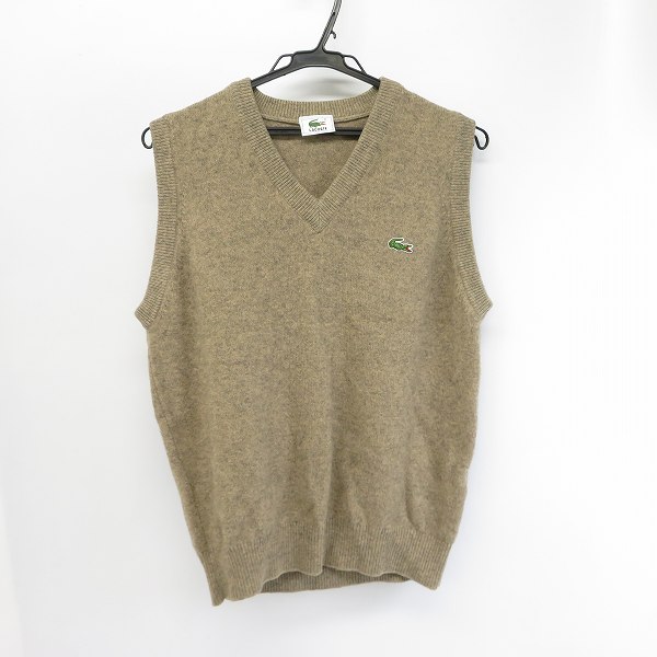 実際に弊社で買取させて頂いたLACOSTE/ラコステ ウールベスト カーキ系/4