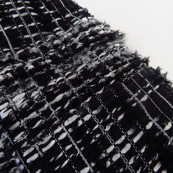 実際に弊社で買取させて頂いたBALMAIN/バルマン 2019-20FW Tweed Long Coats/ツイード ロング コート SH08565X062/48の画像 5枚目