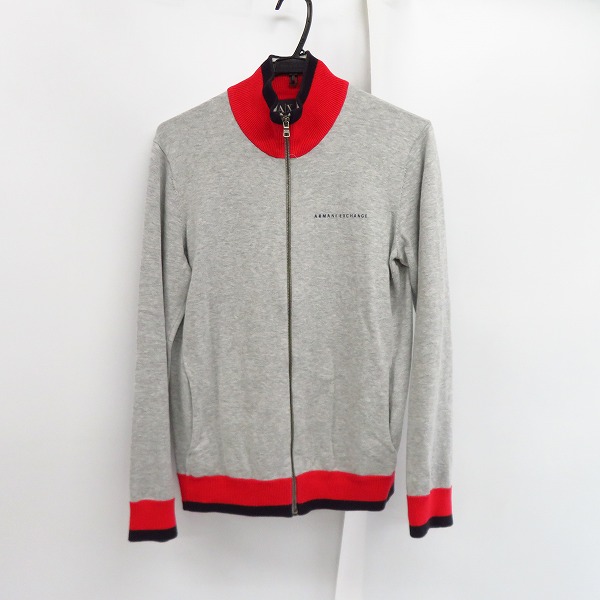 実際に弊社で買取させて頂いたARMANI EXCHANGE/アルマーニエクスチェンジ ジップアップニットジャケット/M
