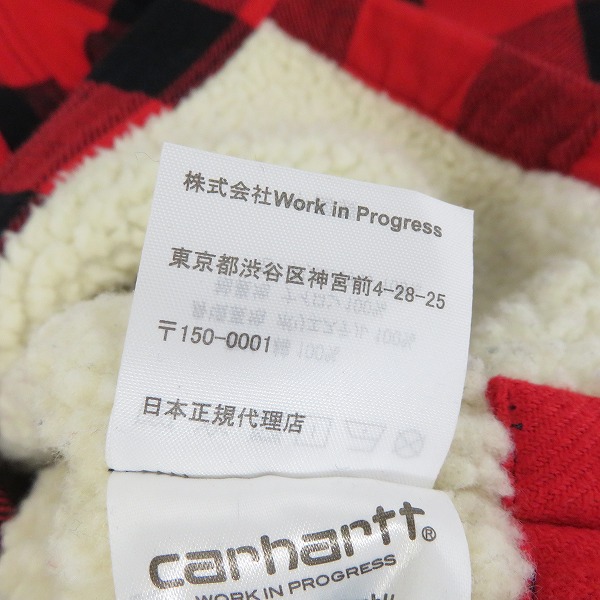実際に弊社で買取させて頂いたcarhartt/カーハート×paccbet/ラスベート チェック シャツ ジャケット/XSの画像 4枚目