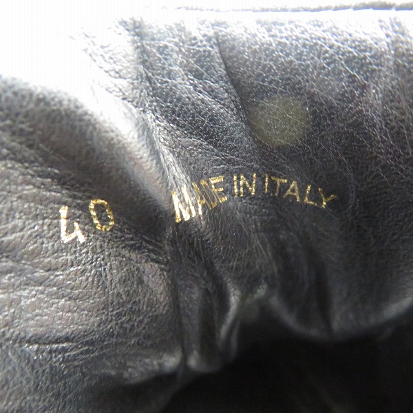 実際に弊社で買取させて頂いたJIMMY CHOO/ジミーチュウ スタースタッズ エナメル切替 レザー ハイカットスニーカー/40の画像 5枚目