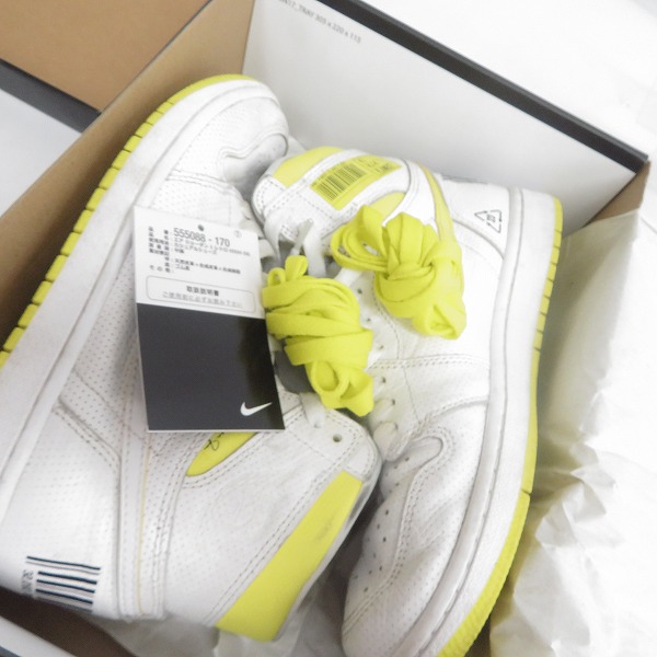 実際に弊社で買取させて頂いたNIKE/ナイキ AIR JORDAN 1 RETRO HIGH OG FIRST CLASS/ファーストクラス/555088-170/25.5の画像 8枚目