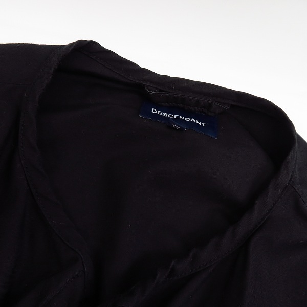 実際に弊社で買取させて頂いたDESCENDANT/ディセンダント 20SS REMNANTS MOLESKIN LS SHIRT オーバーサイズシャツ 2の画像 8枚目