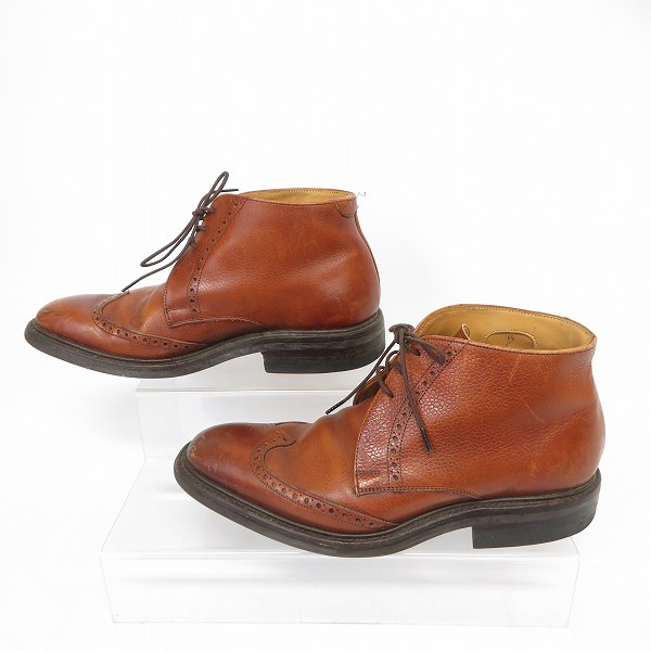 実際に弊社で買取させて頂いたCHEANEY/チーニー  UNITED ARROWS/ユナイテッドアローズ 別注 ウイングチップ チャッカブーツ M8422/5.5の画像 3枚目