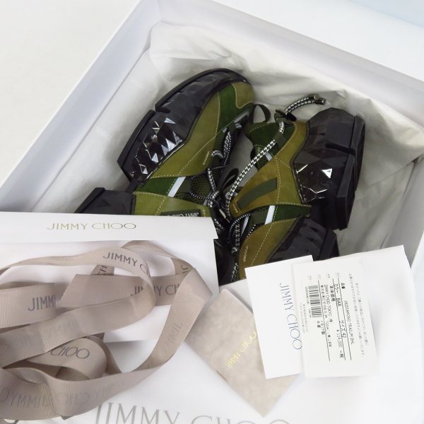 実際に弊社で買取させて頂いたJIMMY CHOO/ジミーチュウ DIAMOND TRAIL/ダイヤモンド トレイル MEHL 192 42の画像 6枚目