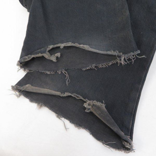実際に弊社で買取させて頂いたIF SIX WAS NINE/イフシックスワズナイン ダメージ加工 デニムパンツ MUD MAX/BCM 351DK/ブラック系/30の画像 8枚目