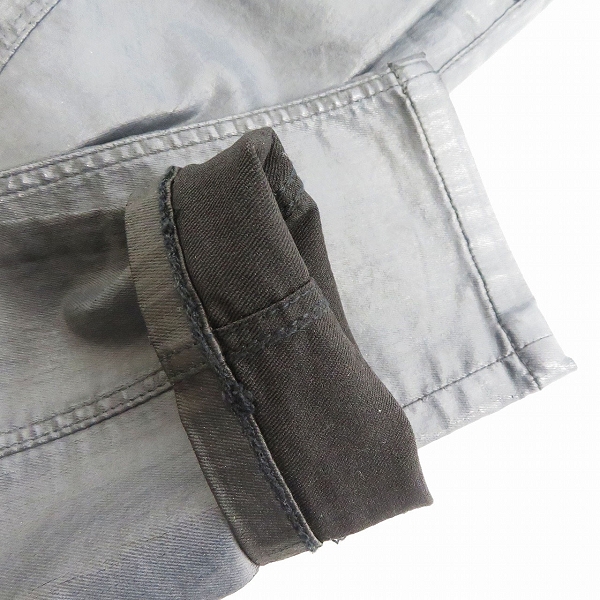 実際に弊社で買取させて頂いたBURBERRY BRIT/バーバリーブリット ロゴプレート コーティング加工スキニーパンツ 26の画像 8枚目