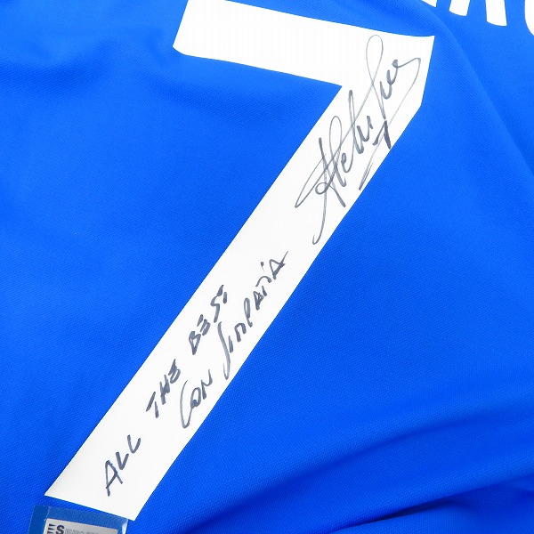 実際に弊社で買取させて頂いた【証明書】Kappa/カッパ 2002年 日韓ワールドカップ イタリア代表 ＃7 デル ピエロ サイン入 ユニフォーム Size：Lの画像 6枚目