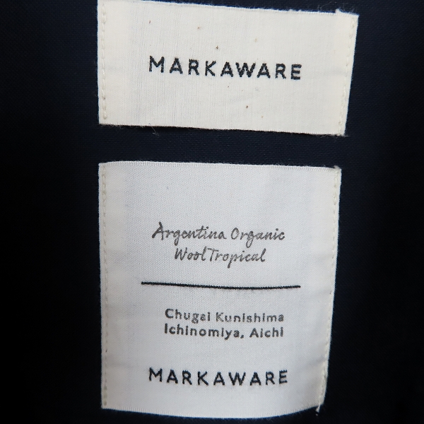 実際に弊社で買取させて頂いたMARKAWARE/マーカウェア COACH SHIRTS ORGANIC WOOL TROPICAL/コーチ シャツ オーガニック ウール トロピカル A18A-05SH01C/3の画像 2枚目