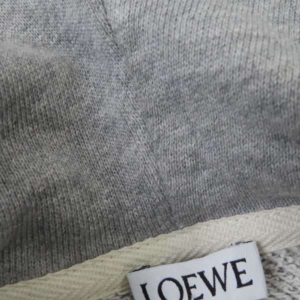 実際に弊社で買取させて頂いた【JPタグ】LOEWE/ロエベ 21AW アナグラム エンブロイダリー フーディー パーカー H526Y25J02/XSの画像 6枚目