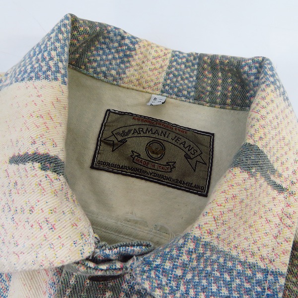 実際に弊社で買取させて頂いたARMANI JEANS/アルマーニジーンズ トラッカージャケット 48の画像 7枚目