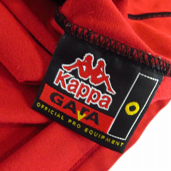 実際に弊社で買取させて頂いたKappa/カッパ サッカー ASローマ 01/02 長袖 02/03 半袖 ホームユニフォーム Size：L/O 2点セットの画像 2枚目