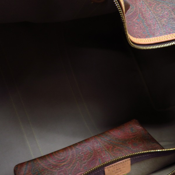 実際に弊社で買取させて頂いたETRO/エトロ ボストンバック ペイズリー柄/レザーハンドルの画像 3枚目