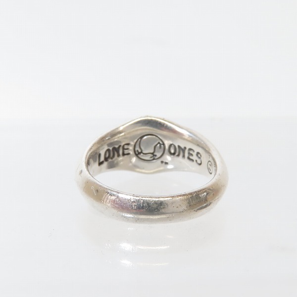 実際に弊社で買取させて頂いた【ギャラ付き】LONE ONES/ロンワンズ Carved Silk Ring S/カーヴド シルク リング スモール 9号/MFR-0005の画像 3枚目