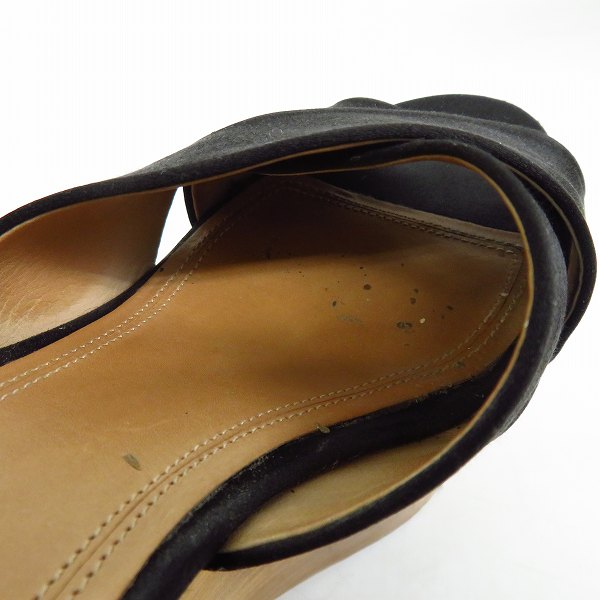 実際に弊社で買取させて頂いたCeline/セリーヌ クロスストラップ ウッドサンダル 37の画像 6枚目