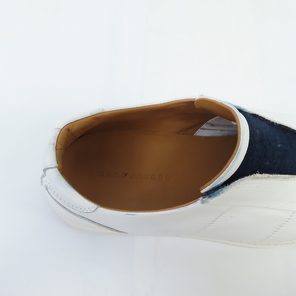 実際に弊社で買取させて頂いたMARC JACOBS/マークジェイコブス Round Toe ローカットスニーカー S87WS0204/43の画像 4枚目