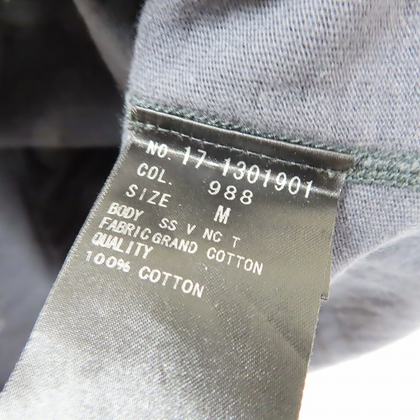 実際に弊社で買取させて頂いたHELMUT LANG/ヘルムートラング Vネック Tシャツ Mの画像 3枚目