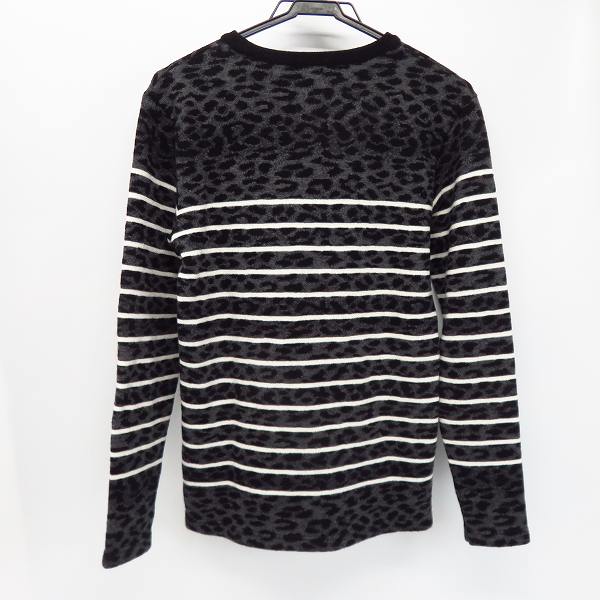 実際に弊社で買取させて頂いたAKM/エーケーエム BORDER CREW LEOPARD レオパード ボーダー カットソー K121/Mの画像 1枚目