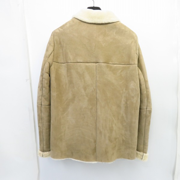 実際に弊社で買取させて頂いたMARNI/マルニ ムートン ボア コート ベージュ/44の画像 1枚目