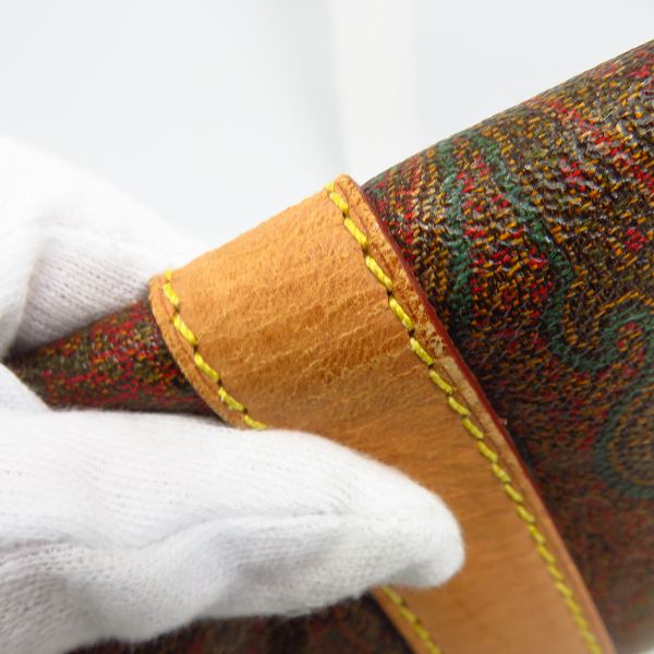 実際に弊社で買取させて頂いたETRO/エトロ ボストンバック ペイズリー柄/レザーハンドルの画像 5枚目