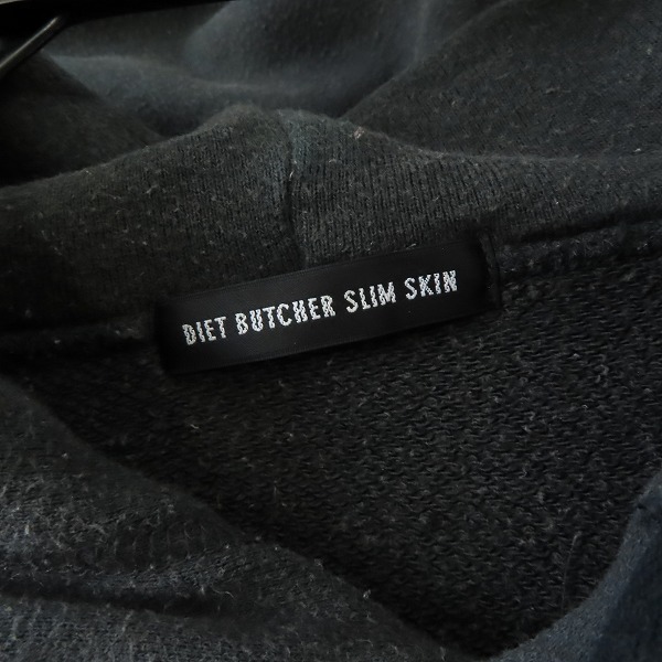 実際に弊社で買取させて頂いたDIET BUTCHER SLIM SKIN/ダイエットブッチャースリムスキン パッチワーク プルオーバー/パーカー の画像 2枚目
