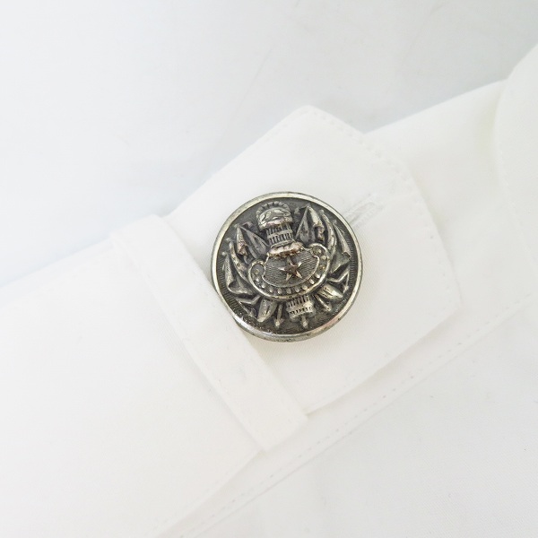 実際に弊社で買取させて頂いたBALMAIN/バルマン 16SS ミリタリー半袖シャツ 両胸ポケット S8H1056T006/38の画像 6枚目