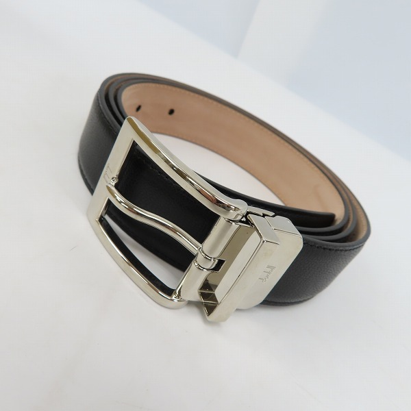 実際に弊社で買取させて頂いたdunhill/ダンヒル レクタングルファセット ピンバックル レザーベルト IM1215 42/107