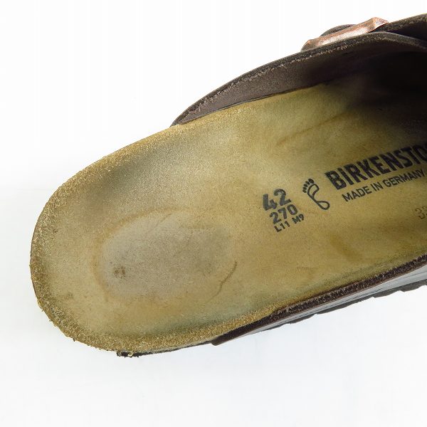 実際に弊社で買取させて頂いたBIRKENSTOCK/ビルケンシュトック BOSTON ボストン レザーサンダル 27の画像 4枚目