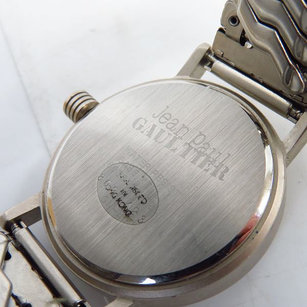 実際に弊社で買取させて頂いたJean Paul GAULTIER/ジャンポールゴルチエ 銀龍 腕時計/ウォッチ 6038-A01722【動作未確認】の画像 3枚目