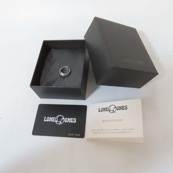 実際に弊社で買取させて頂いた【ギャラ付き】LONE ONES/ロンワンズ Carved Silk Ring S/カーヴド シルク リング スモール 9号/MFR-0005の画像 9枚目