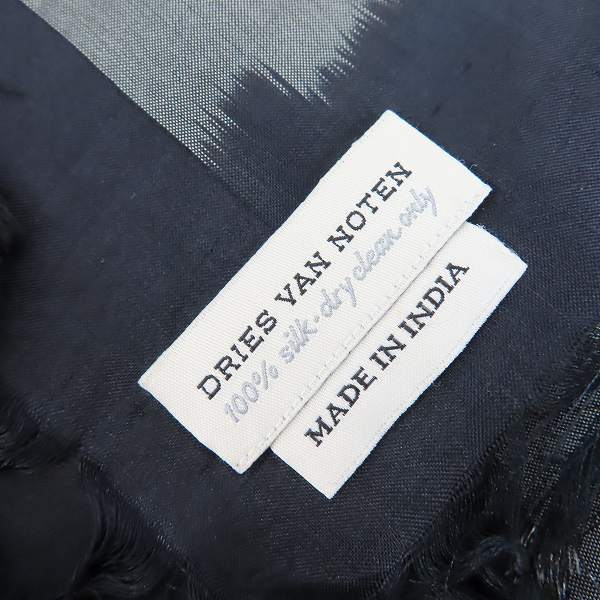 実際に弊社で買取させて頂いたDRIES VAN NOTEN/ドリスヴァンノッテン シルク 大判 アフガンストールの画像 1枚目