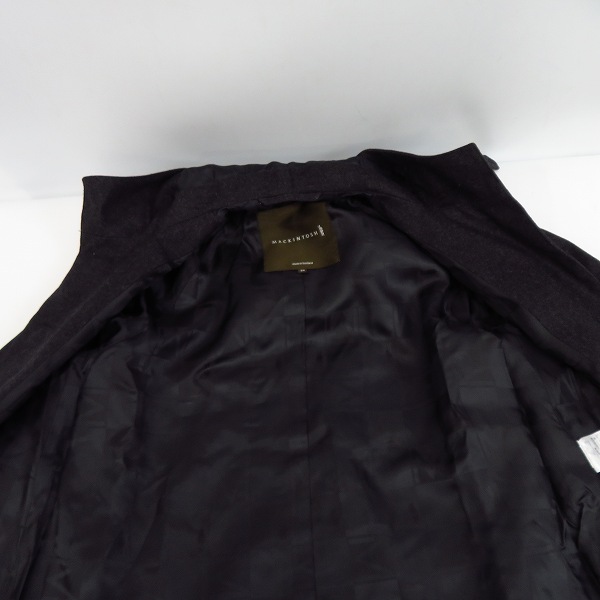 実際に弊社で買取させて頂いたMACKINTOSH LONDON/マッキントッシュ ロンドン ネックベルト ウールロングコート size：34の画像 5枚目